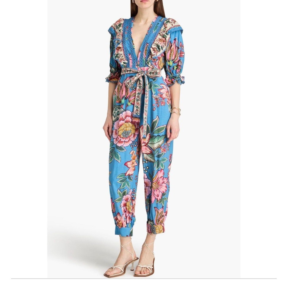 FARM Rio Tropical Print Jumpsuit – Size XS – Brand New